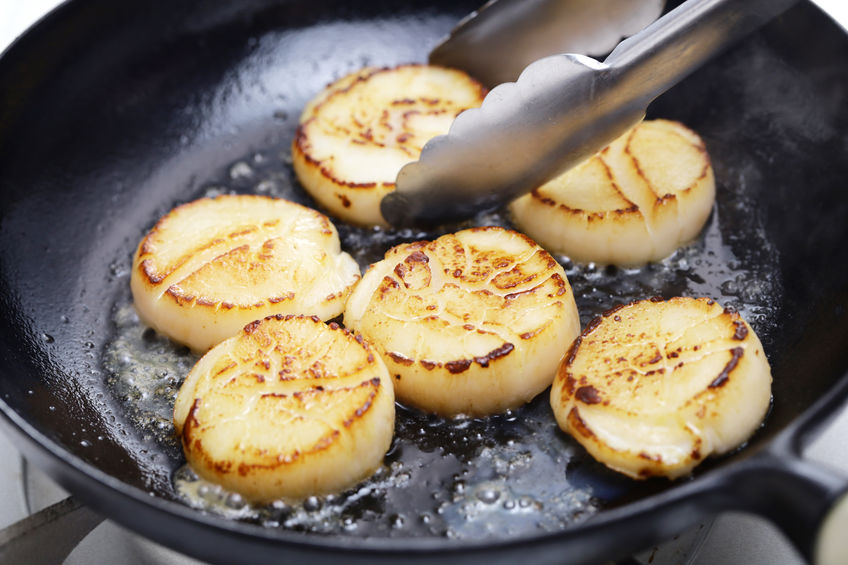 pan seared scallops