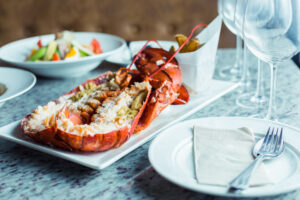 Lobster on dinner